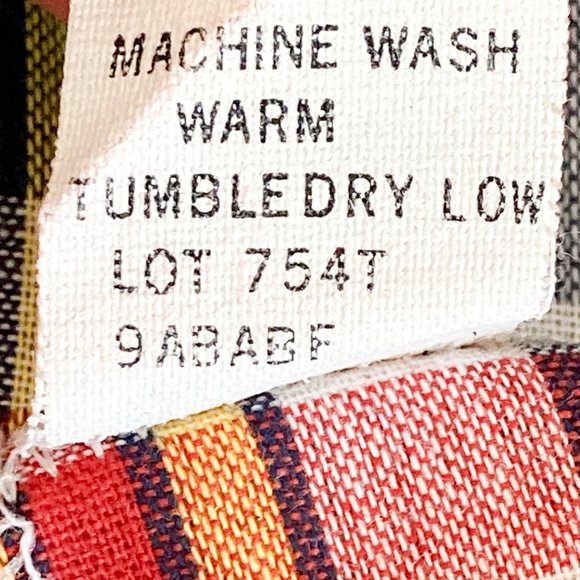 1980's Wrangler Snap Button Plaid Cotton Long Sleeve Shirt, Women's M - Picture 10 of 13